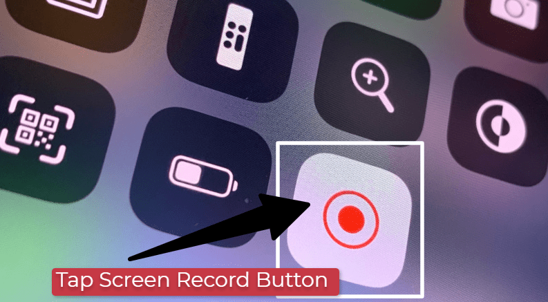 Start and Stop Button for Screen Recording