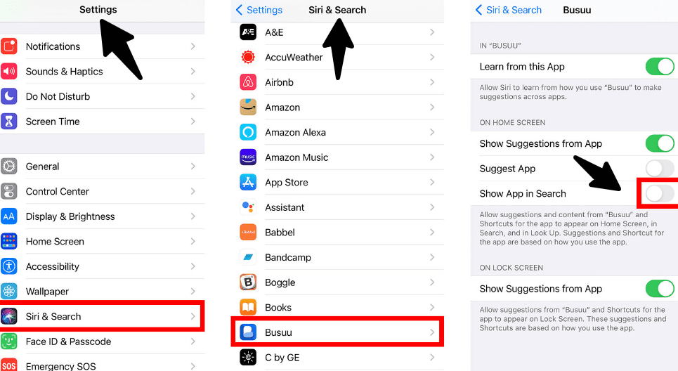 Hide Apps from iPhone’s Search Results