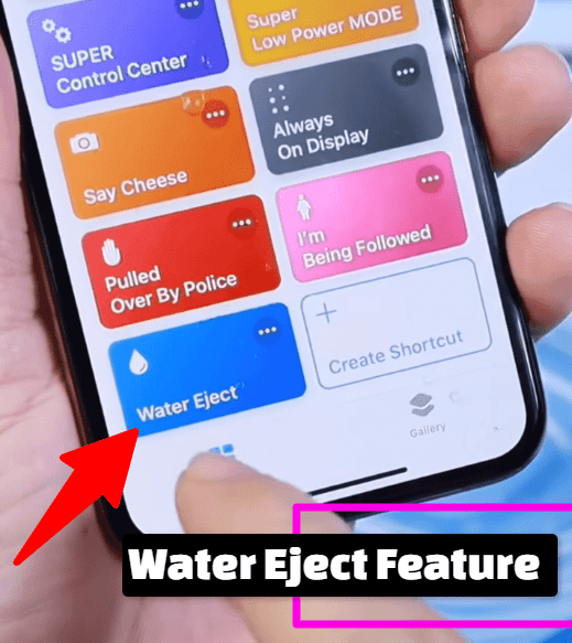  Water Eject Shortcut