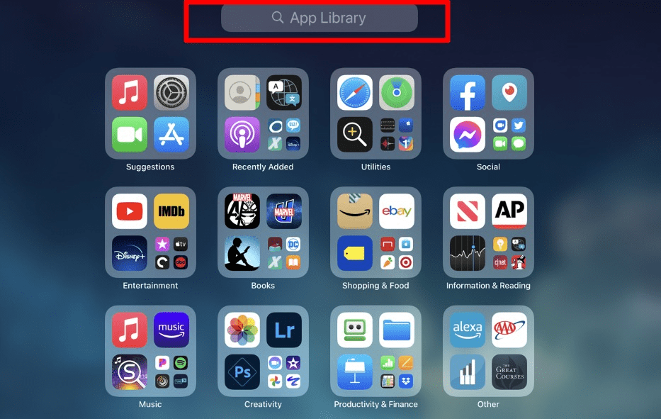 How to use the App Library