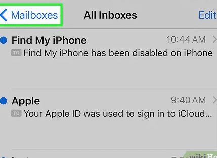 Find the Archived Emails on an iPhone