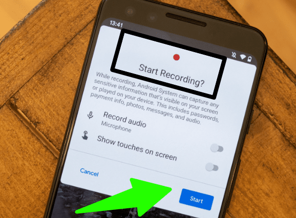 Access Screen Recording in Android 11