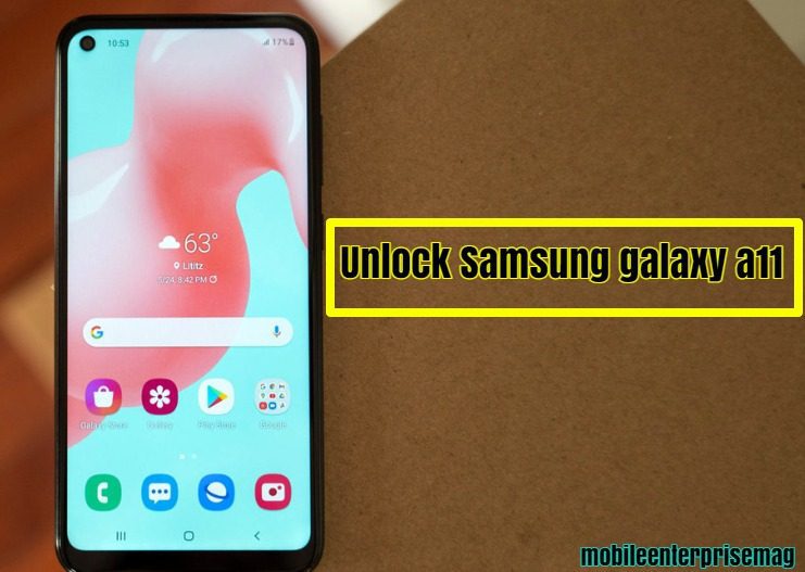 How to unlock Samsung galaxy a11?